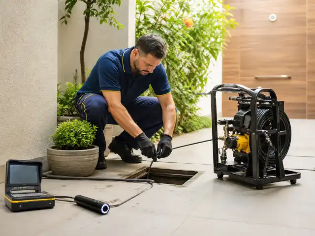 Hidrojateamento aplicado pelo interior da tubulação de esgoto
